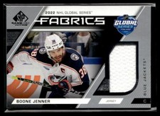 2023-24 SP Game Used 2022 Global Series Fabrics Boone Jenner #GS-20