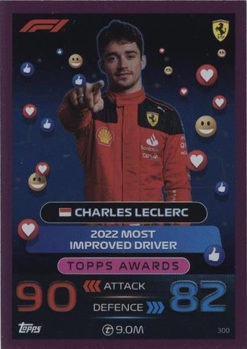 Topps Turbo Attax F1 2023 Diamond Charles Leclerc Limited Edition