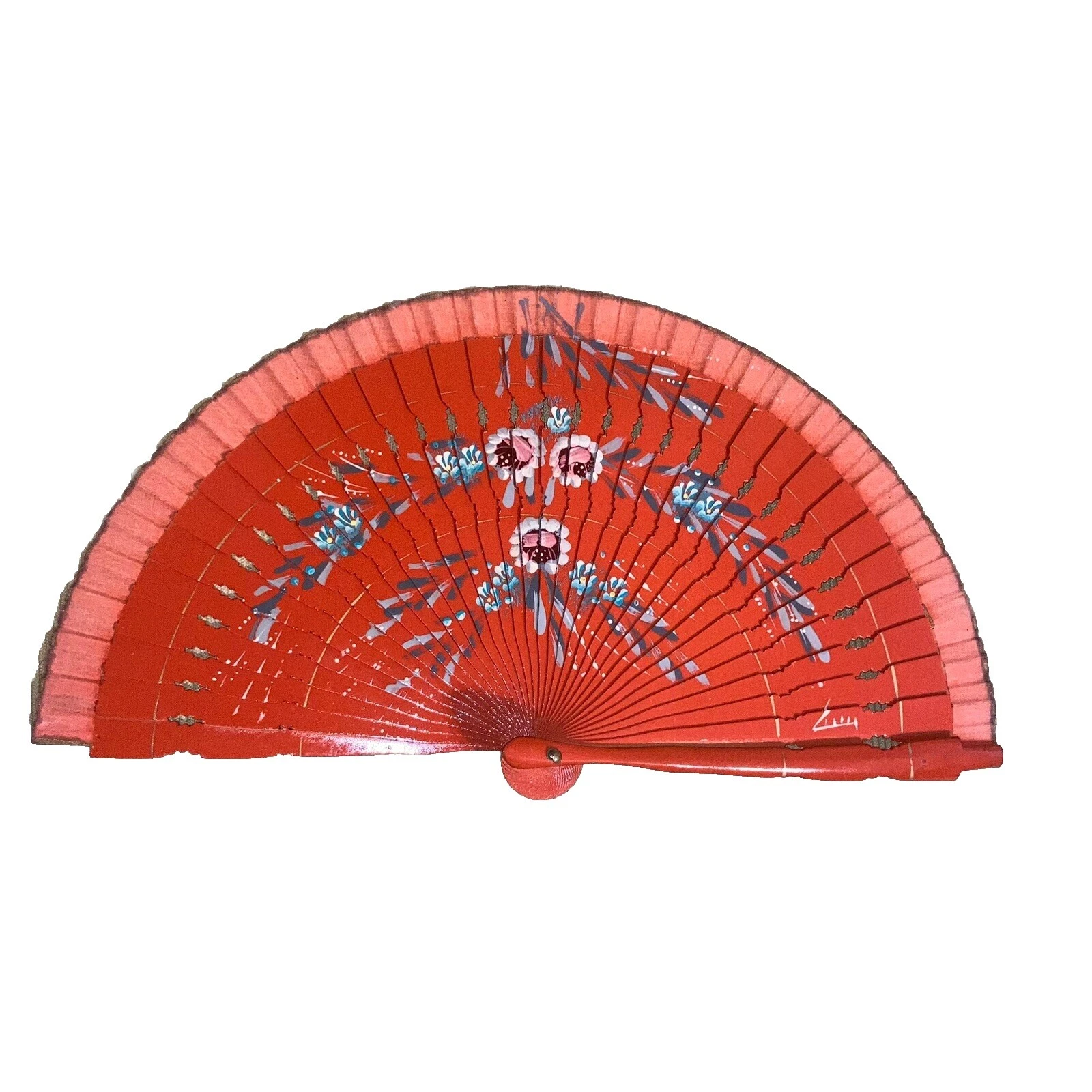 Art Deco Fiesta ventiladores de mano Vintage