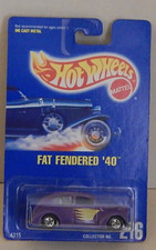 Fat Fendered '40 Blackwalls Hot Wheels Blue Card 1992-216 Retired