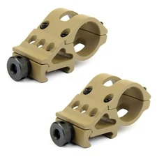 2PCS 45 Degree Offset 1" Flashlight Picatinny Light Laser Mount