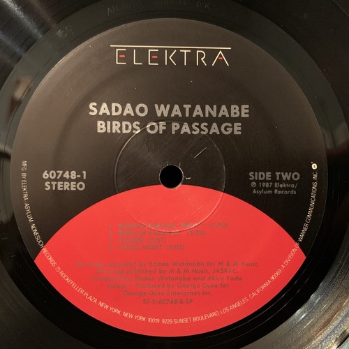 SADAO WATANABE - Birds Of Passage - ELEKTRA ST LP 1987 w/ insert NM - Picture 5 of 5