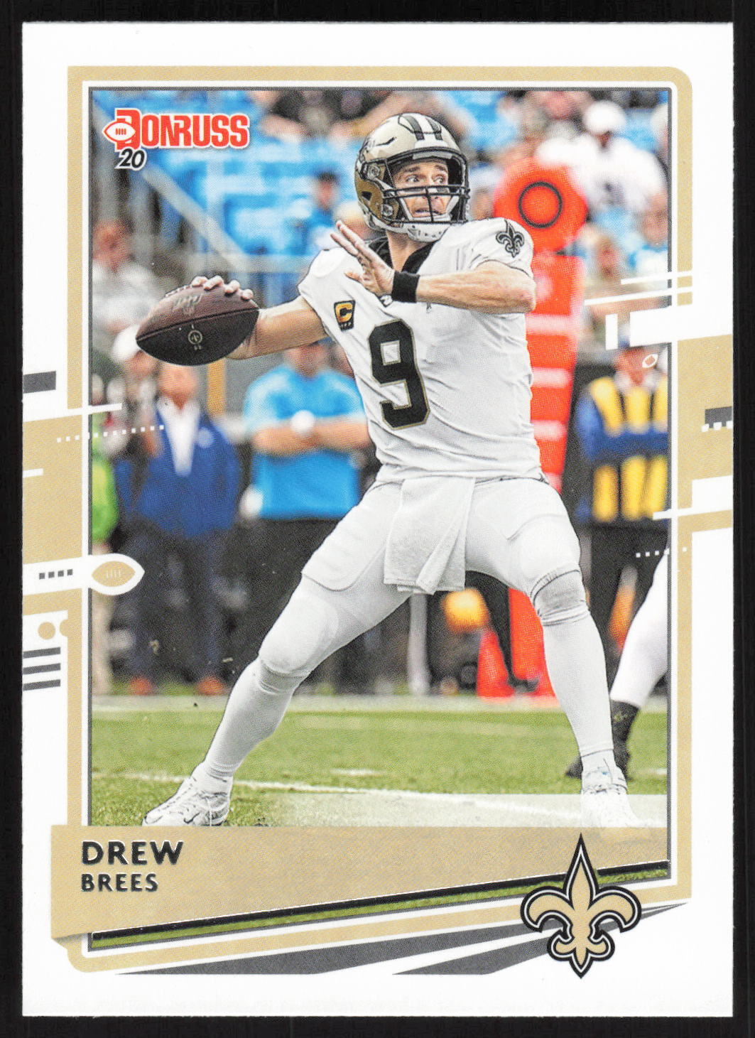 2020 Donruss #175b Drew Brees White jersey New Orleans Saints