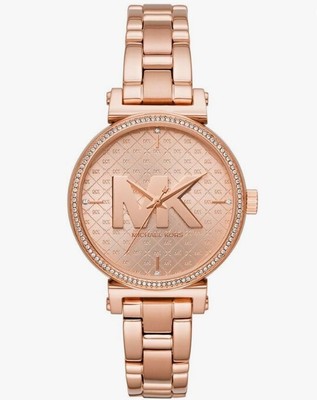 Michael Kors MK4335 Women Sofie Three-Hand Rose Gold-Tone Stainless Steel Watch