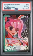 One Piece Perona OP06-021 Wings Captain Alt Art Foil Eng PSA 10