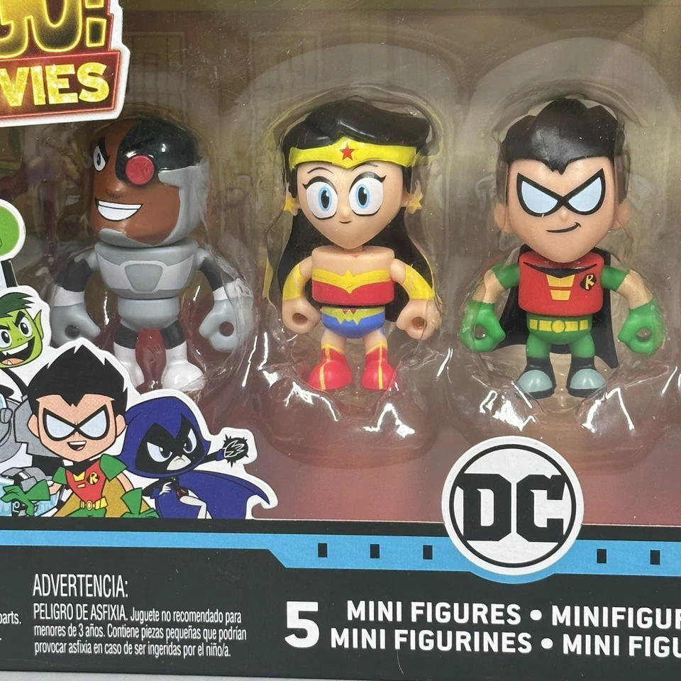 Teen Titans Go! To the Movies Mini Figures 5-Pack 2" Action Figure Set - New - Image 2 of 4