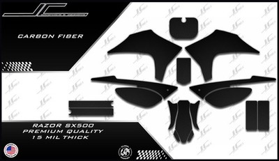 Razor SX500 graphics kit decals THICK AND HIGH GLOSS 