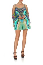 Worn1 Camilla Franks Drop Shoulder Playsuit M uk 12 Reef Warrior silk