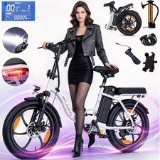 E-Bike 20 Zoll Klapprad Elektrofahrrad Pedelec 48V 16AH City ebike Damen Herren