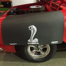Ford Mustang Cobra Logo Fender Gripper Black Cushion Protective Cover FG2122