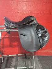 16" Black English Saddle