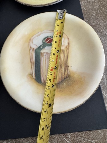 Williams Sonoma FROMAGE 4 French Cheese Appetizer Plates 6.25" Made in Italy - Picture 3 of 10