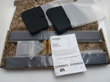 ECHOGEAR Universal Floor Bookshelf Speaker Stands EGAV-SFSBP Black