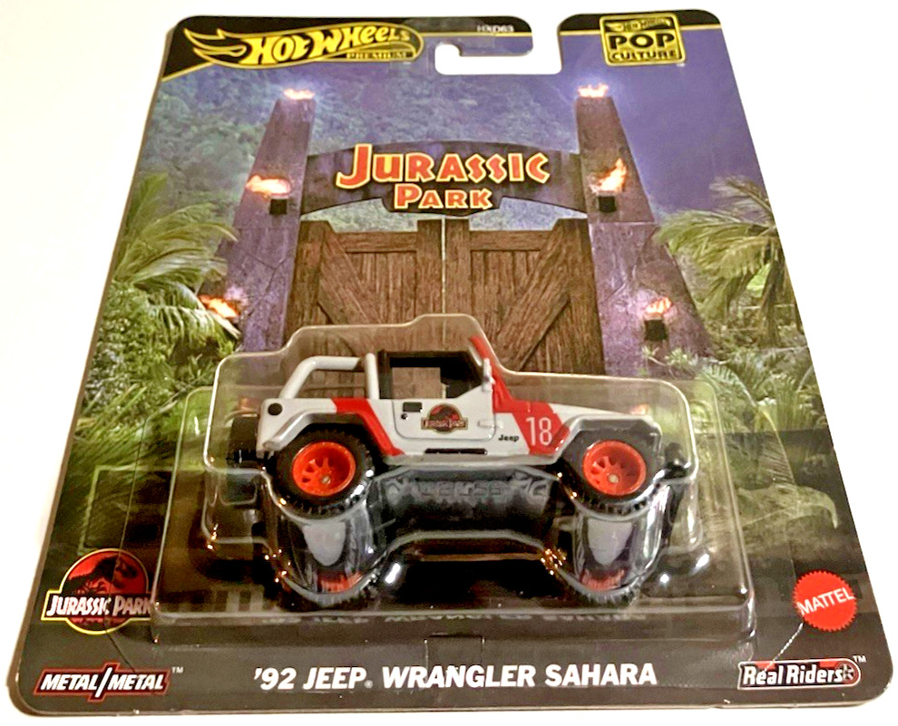 Hot Wheels Premium ~ 2025 ~ JURASSIC PARK ~1:64~ JEEP WRANGLER~ POP CULTURE ~NEW thumbnail 6
