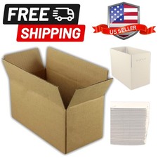 25 8x4x4 Corrugated Cardboard Packing Boxes Mailing Moving Shipping Box Carto...