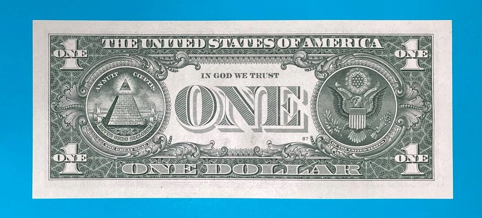 February 21, 1972 (L 02211972 K) BIRTHDAY ANNIVERSARY $1 One Dollar Bill *UNC* - Image 3 of 4