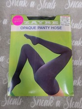 Vintage Zayre Opaque Pantyhose Nylons Pine Green Size Tall