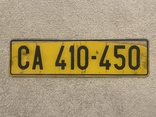 Number License Plate South Africa African Cape Town Genuine Used CA 410 450