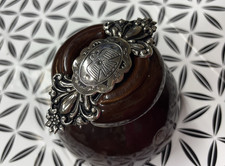 Vintage Thunderbird Hair Barrette Silver Tone Southwestern Western Style Floral