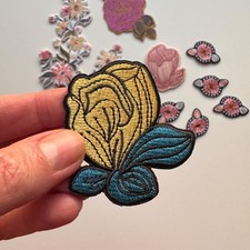 25 Assorted Embroidered Iron On Patches Bulk Lot Boho Festival Craft DIY