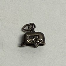 Charm argento sterling rimorchio da viaggio camper campeggio vintage
