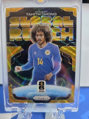 Prizm 2026 FIFA World Cup Global Reach GoldWave Refractor Tahith Chong  #8 01/10