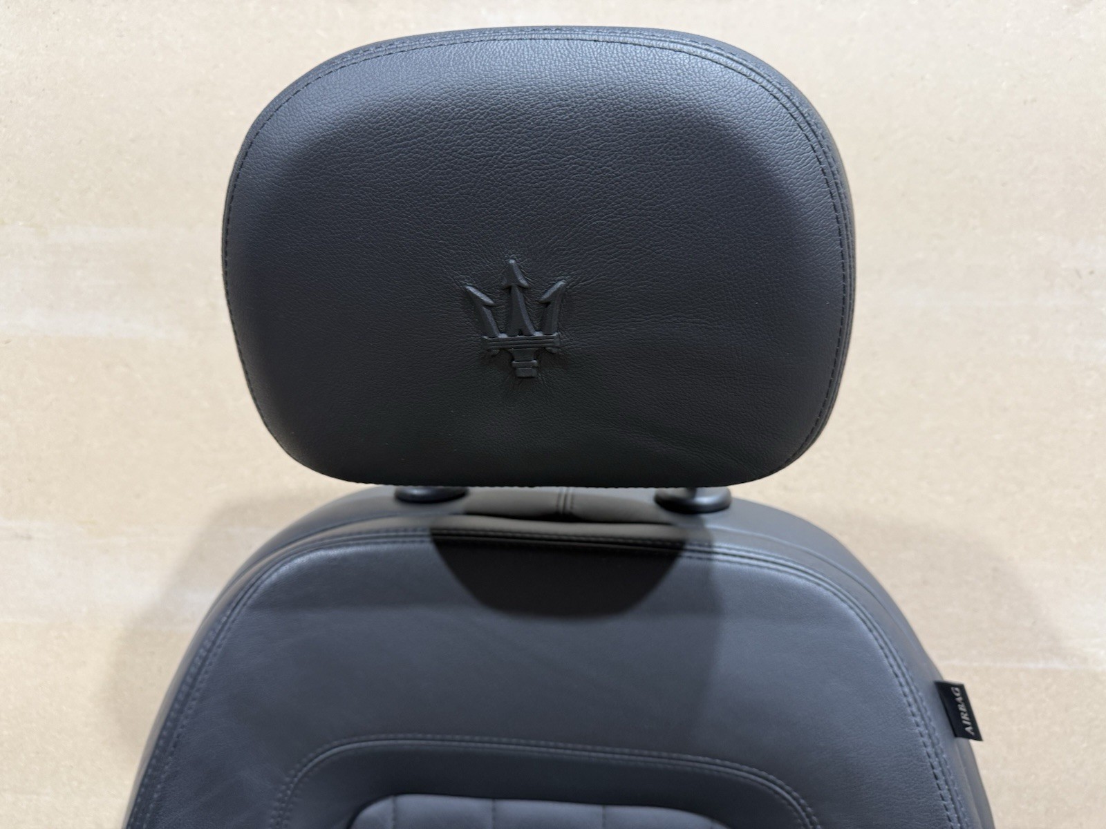 2014-2019 Maserati Quattroporte Front Left Driver Seat Black Cushion Assembly