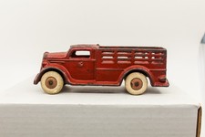 Hubley Cast Iron Stake Truck 7" 1930's HTF VG