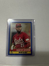 2025 Topps Heritage - Hunter Greene #96 Dark Blue Border
