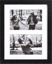 8x10 Collage Picture Frame with Mat for 4x6 Photos or 8x10 Without Mat, Wall ...