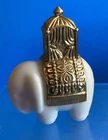 Vintage Royal Elephant White Milk Glass Perfume bottle 1970’s, AVON W/perfume