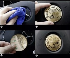 New Mercedes Benz Amg Steering Wheel Decal Gold Badge 5.2cm All Models