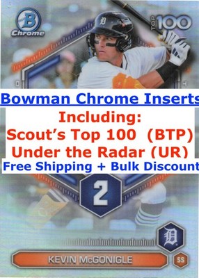2026 Bowman Chrome INSERTS ~~ YOU PICK! ~~ Under the Radar | Top 100