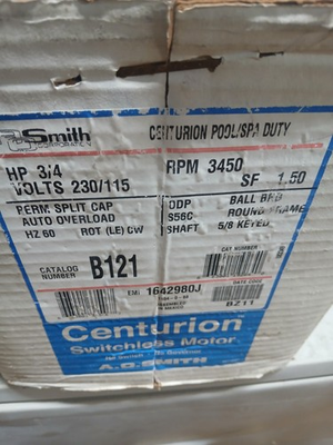 #ad #ad Century B121 Electric Motor 3 4 HP 3450 Rpm 1 PH 115 230 Volt 56C Frame $100.00