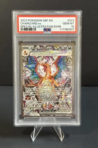 CHARIZARD EX PSA 10 2023 POKEMON OBF EN 223/197 SPECIAL ILLUSTRATION RARE SIR