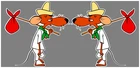 TWO PACK SLOWPOKE RODIGUEZ VINTAGE STYLE DECAL STICKER, RAD ROD FREE SHIPPING