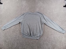 Lyle  Scott XL Mens Sweater Gray Combed Cotton Crew Neck