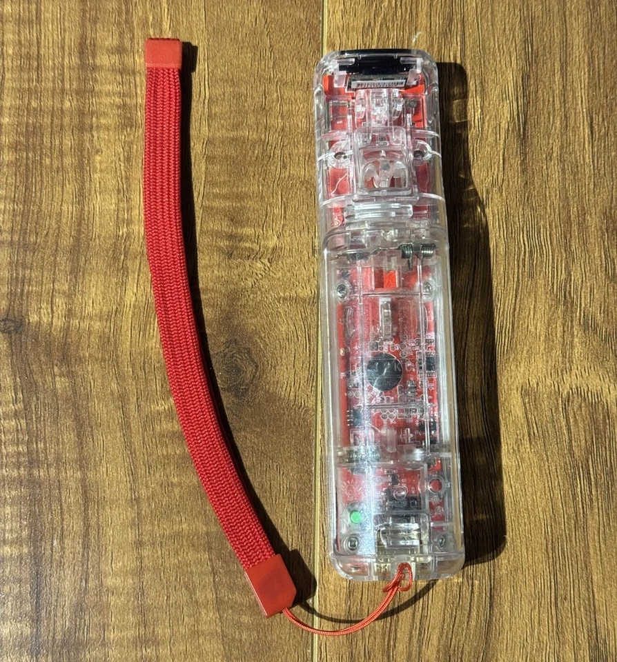 AfterGlow Wii Remote and Nunchuck Combo Red Cleaned and Tested - Image 3 of 4