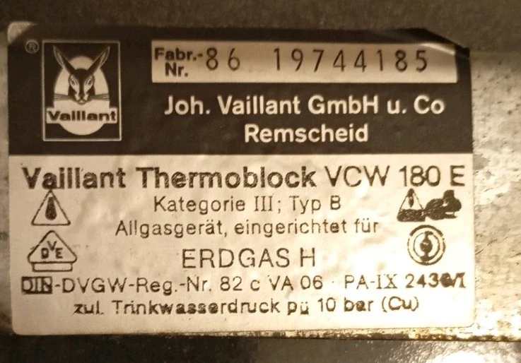Vaillant Thermoblock VCW 180 E Gastetagenheizung - Bild 3 von 4