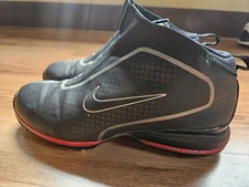 Nike Zoom Brandon Mens Size 7.5 Black Golf Shoes Lace Zip Closure 379208-006