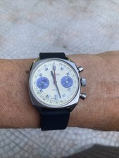 Exactus Cronografo Panda Valjoux 7733 Vintage watch 36 mm quadrato ottimo