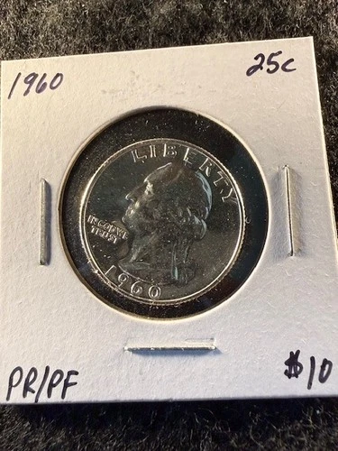 1960-P Washington Quarter PROOF 90% Silver - GREAT COIN! SHIPS FREE! (2)