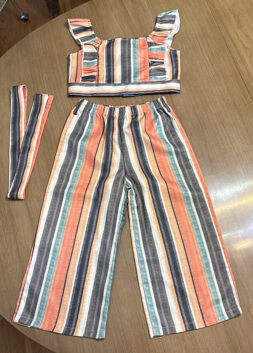 Best Dressed Girl Ever! Striped Two Piece Pant Suit Toddler 