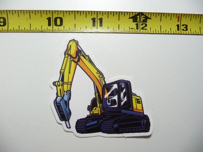 FRONT END LOADER WITH BREAKER JACKHAMMER DECAL STICKER HEAVY EQUIPMENT