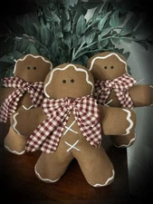 Primitive Christmas Gingerbread man Decor