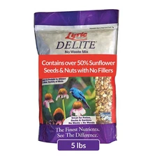 Delite Wild Bird - No Waste Bird Food Mix with Shell-Nuts & Seeds - Attracts ...