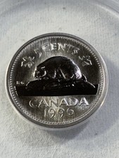 1996 Canada 5 Cents Graded MS 69 by ANACS Specimen Near 6