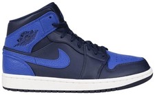 Nike Air Jordan 1 Mid Obsidian Game Royal UK 9 scatola originale ottime condizioni