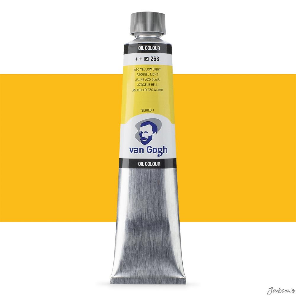 Royal Talens Van Gogh Oil Paint Tube 200ml Azo Yellow Light S1