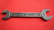 Vintage Snail Brand No.4 Open End Spanner - 5/16W - 3/8BS and 3/8W - 7/16BS